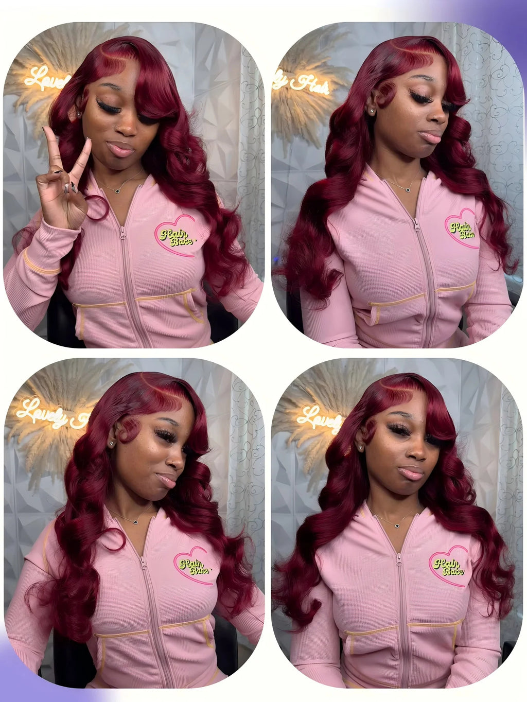 99j Burgundy Lace Front Human Hair Wig Body Wave 13x6 HD Lace Frontal Wigs Red Colored 13x4 Transparent Lace Wig For Women