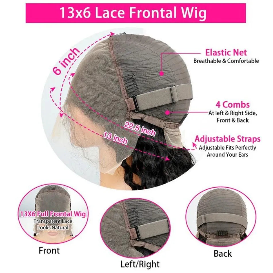 P1B30 Body Wave Human Hair Wigs 13X6 Hd Lace Frontal Wig Highlight Wig Human Hair 250 Density Preplucked Brazilian Wig For Women