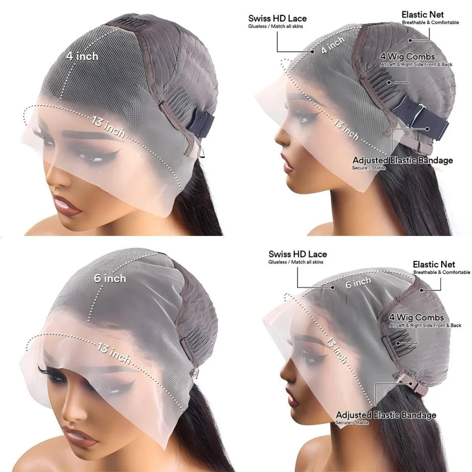 Body Wave Short Bob Wig Human Hair 13X6 Hd Lace Frontal Wig 5X5 Hd Lace Closure Wig Black Pre Plucked Brazilian Glueless Wigs