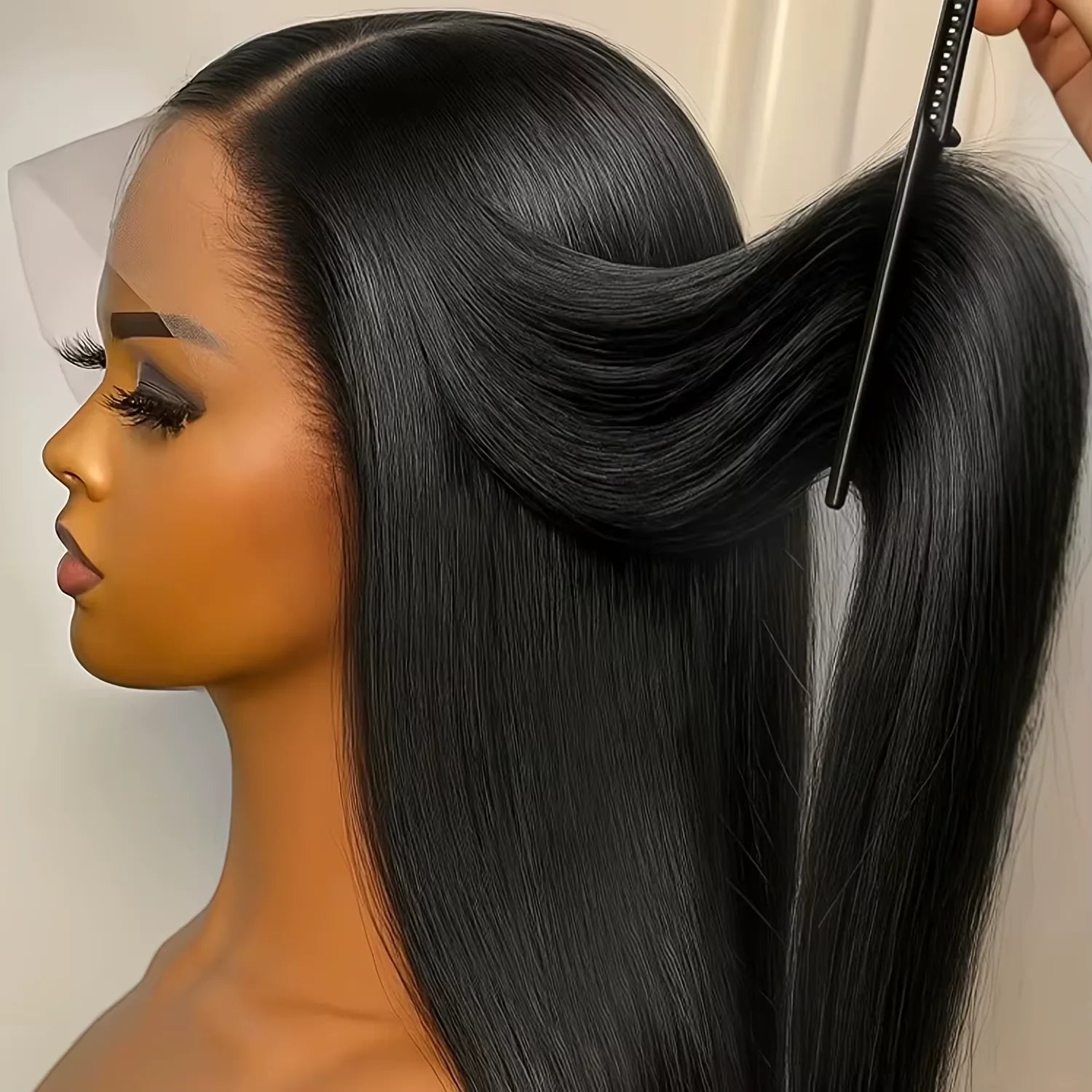 Pre Plucked Brazilian Bone Straight Human Hair Wig 100% 13X4 Transparent Lace Frontal Wig For Women 36 Inch Straight Front Wig