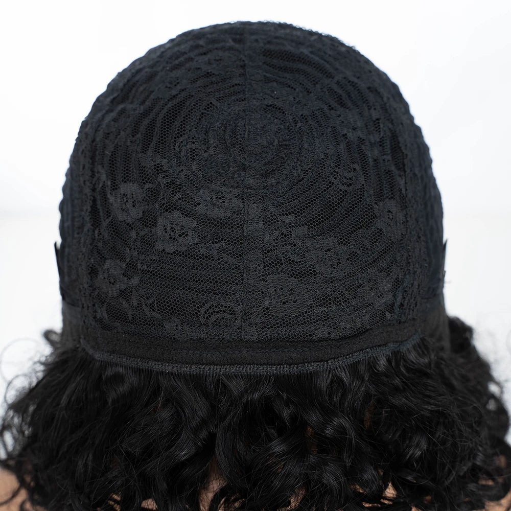 Short Curly Human Hair Wigs for Black Women P4/27/30 Short Curly Wigs for African American Glueless Human Hair Wigs